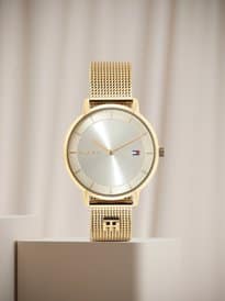 Tommy Hilfiger Women Gold-Toned Dial & Bracelet Style Straps Analogue Watch TH1782286W Tommy Hilfiger Women Gold-Toned Dial & Bracelet Style Straps Analogue Watch TH1782286W