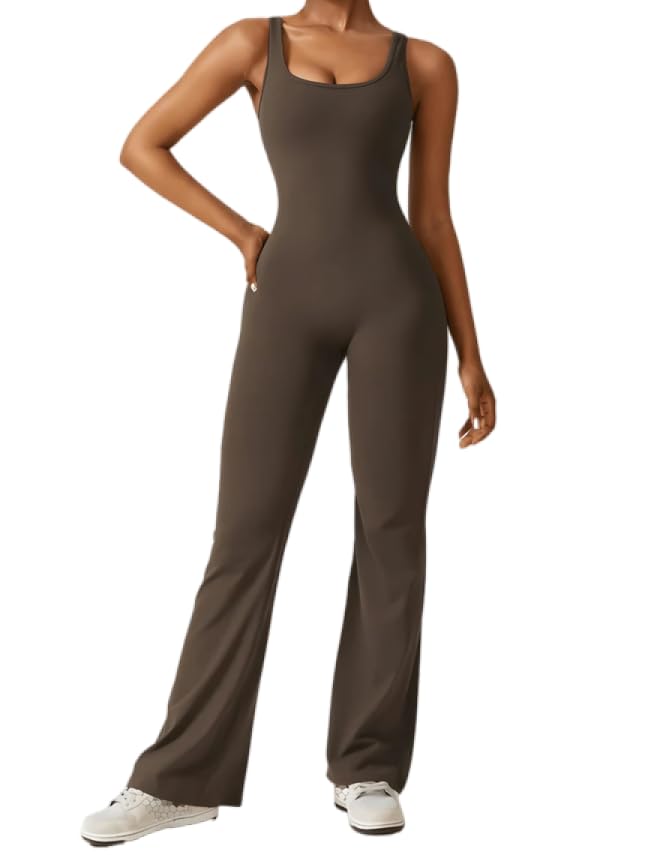 Cheekee Sleeveless Flare Jumpsuit