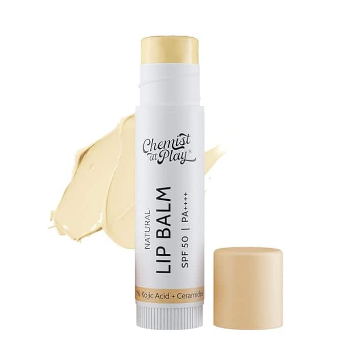 Chemist At Play Natural Lip Balm with 1% Kojic Acid &amp; SPF 50 PA++++