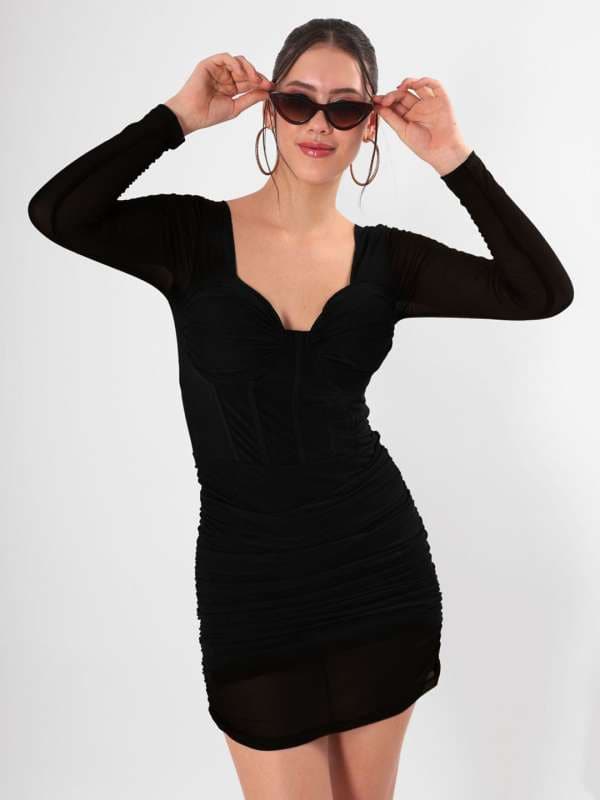 Clobug Net Bodycon Mini Dress Clobug Net Bodycon Mini Dress