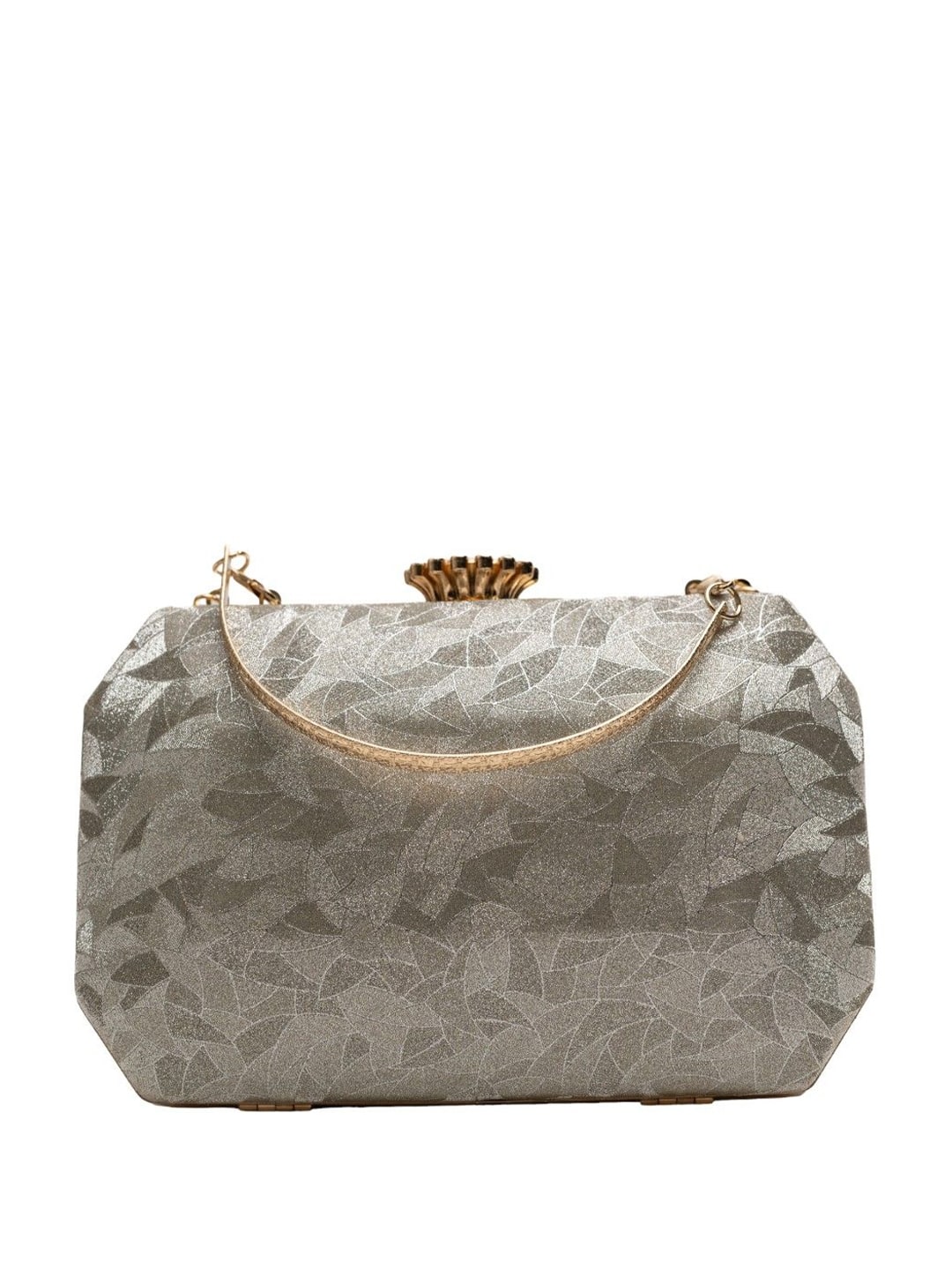 Vdesi Croco Embellished Box Clutch
