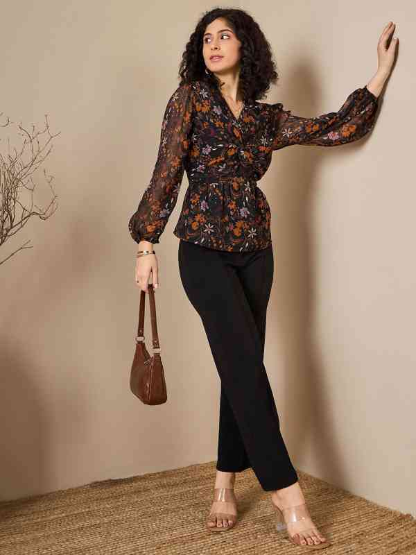 Kibo Floral Printed Top