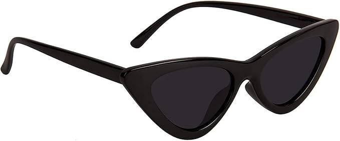 CREATURE Retro Vintage Narrow Cat Eye Polarized Sunglasses