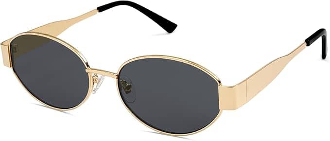CREEK Retro Oval Sunglasses for Women & Men – Metal Frame, UV400 Protection CREEK Retro Oval Sunglasses for Women & Men – Metal Frame, UV400 Protection