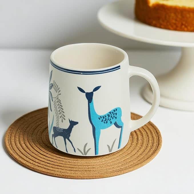 CRAF10 Blue Stag Ceramic Tea/Coffee Mug