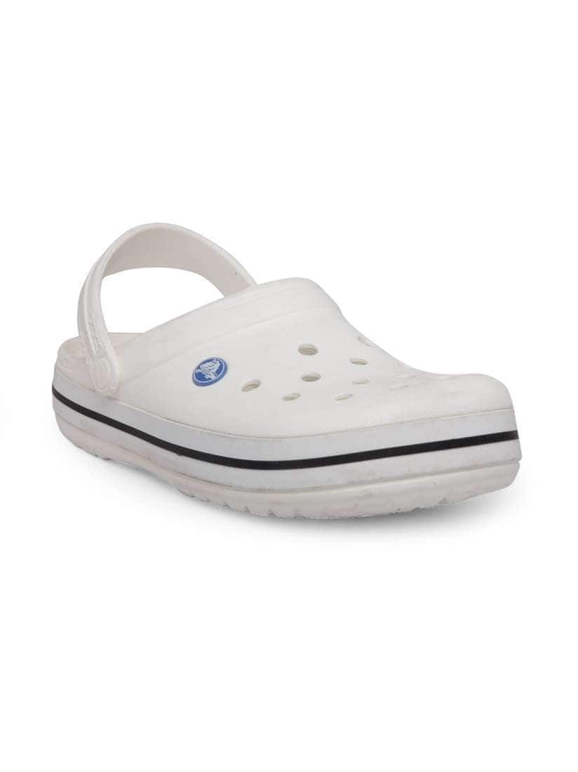 Crocs Unisex White Solid Clogs