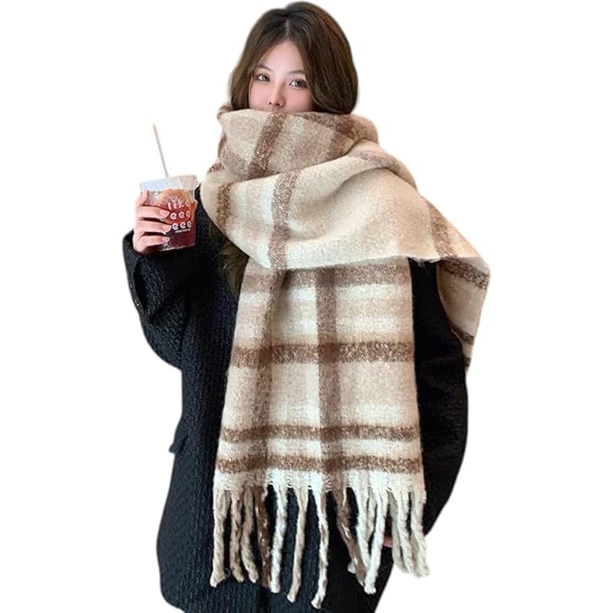 CrossKulture Women’s Winter Wool Scarf – Oversized Soft Warm Scarf Neck Wrap with Tassels CrossKulture Women’s Winter Wool Scarf – Oversized Soft Warm Scarf Neck Wrap with Tassels