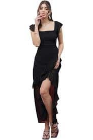 HERE&NOW Flutter Sleeve Midi Dress HERE&NOW Flutter Sleeve Midi Dress
