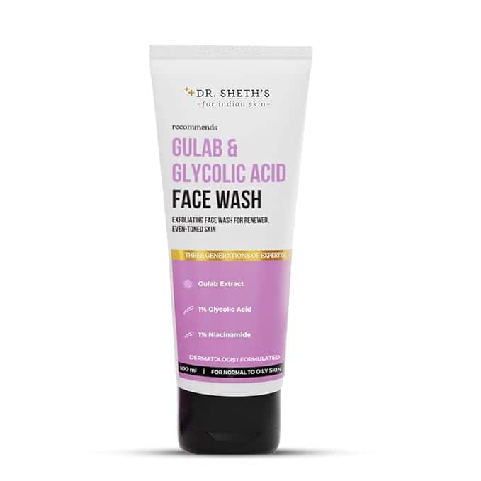 Dr. Sheth's Gulab &amp; 1% Glycolic Acid Face Wash 