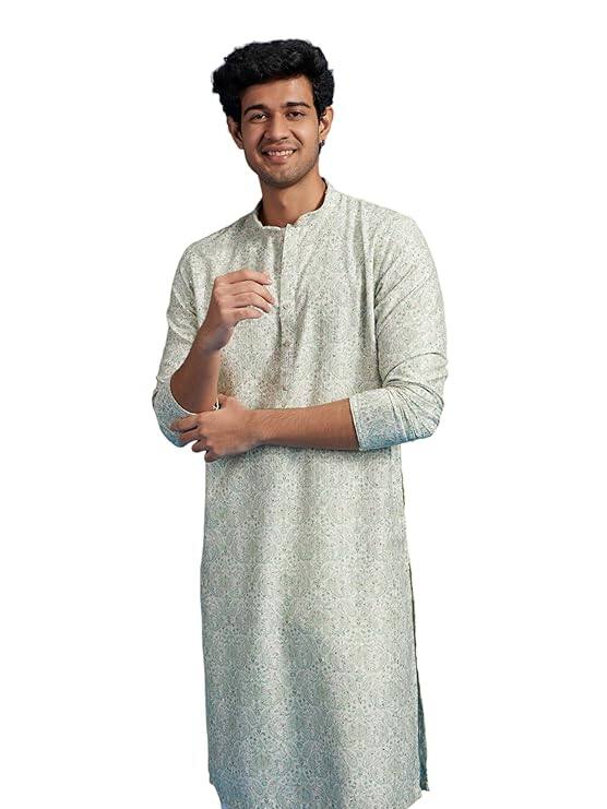 DIWAS BY MANYAVAR Men's Cotton Blend Printed|