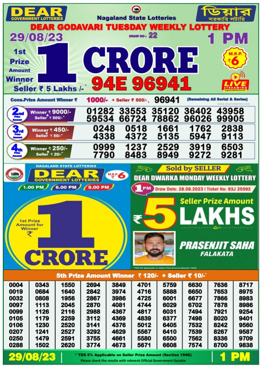 Gold lotto draw best sale 3919