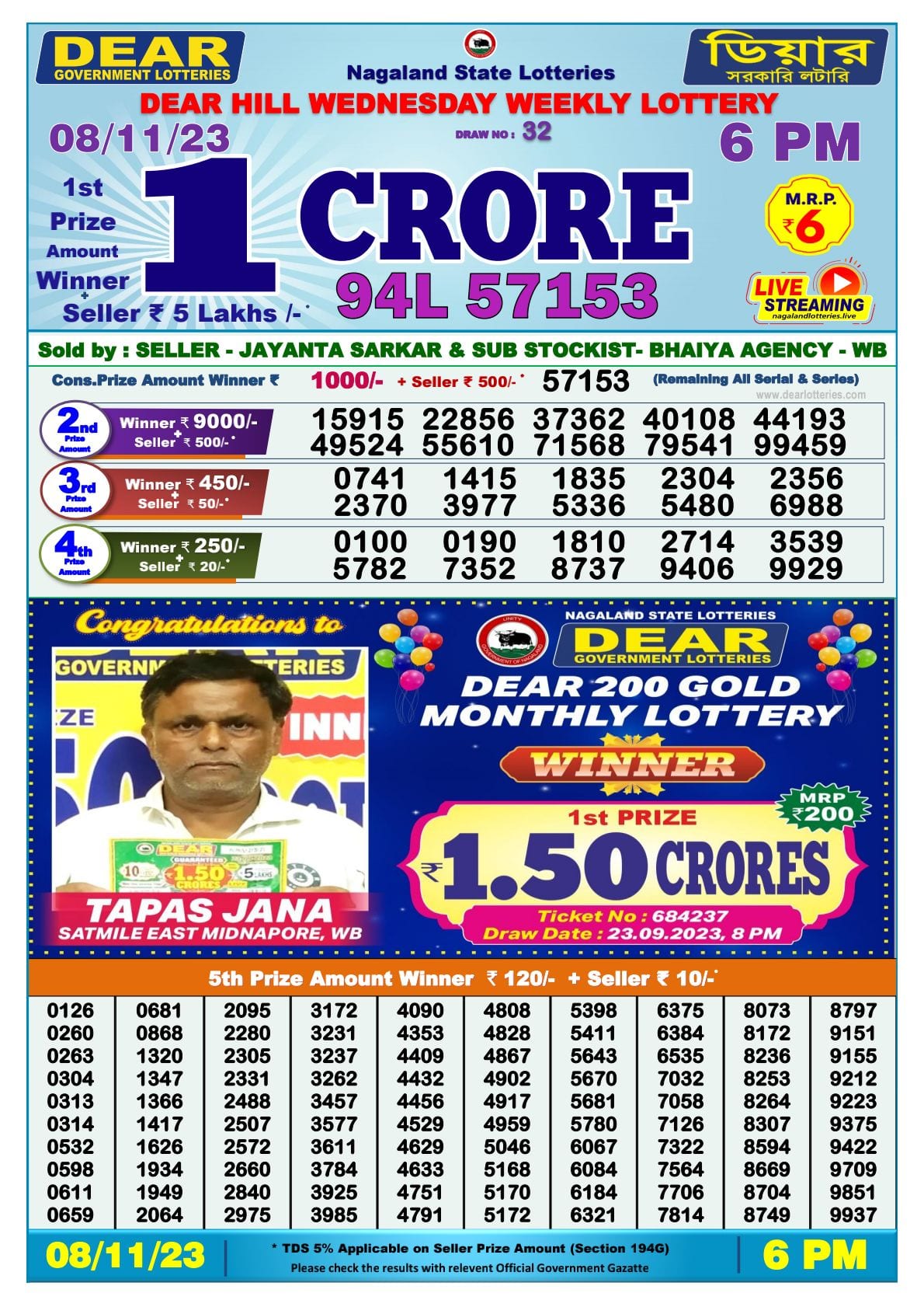 Sat deals lotto 3977