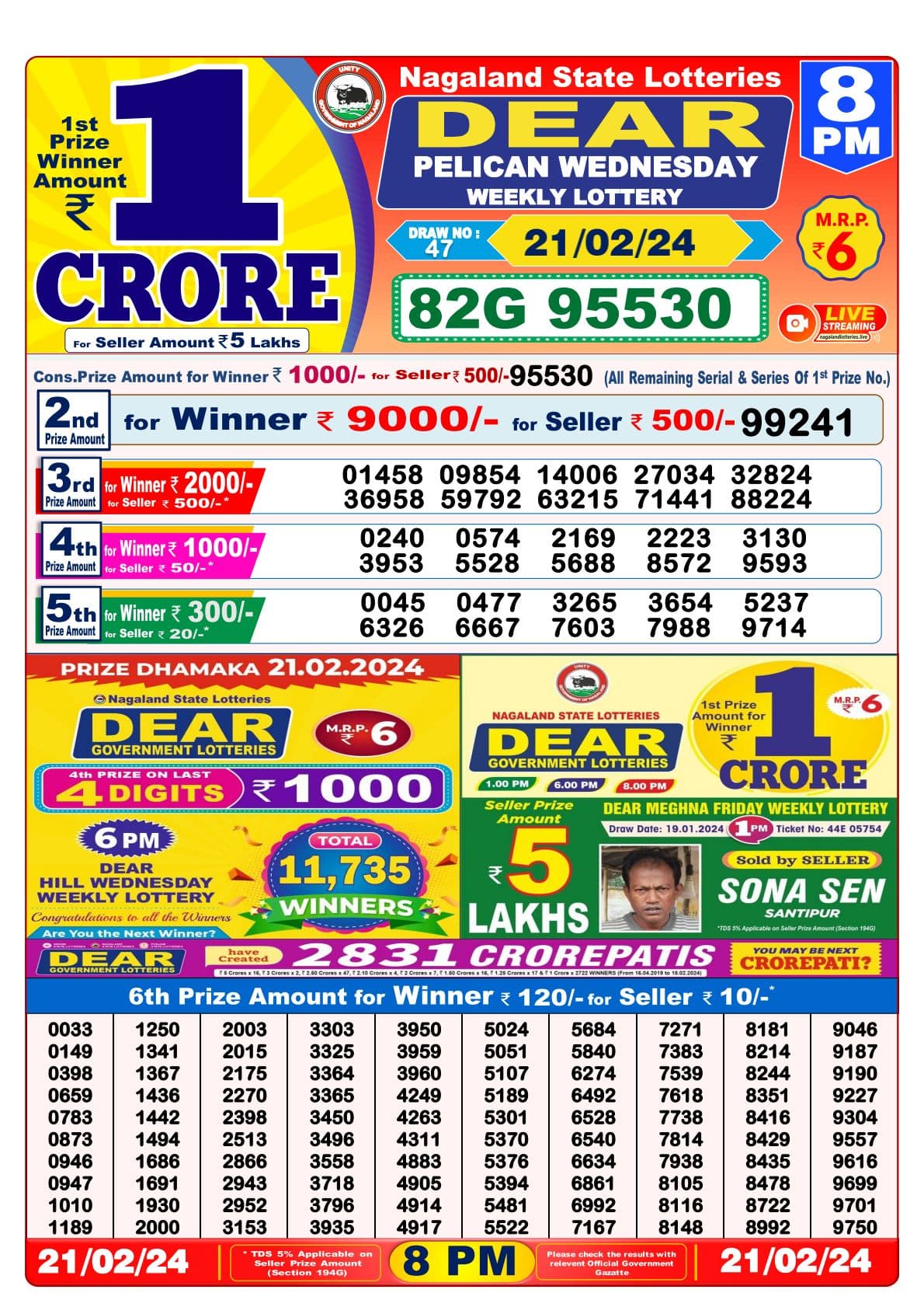 Lotto draw clearance 3953