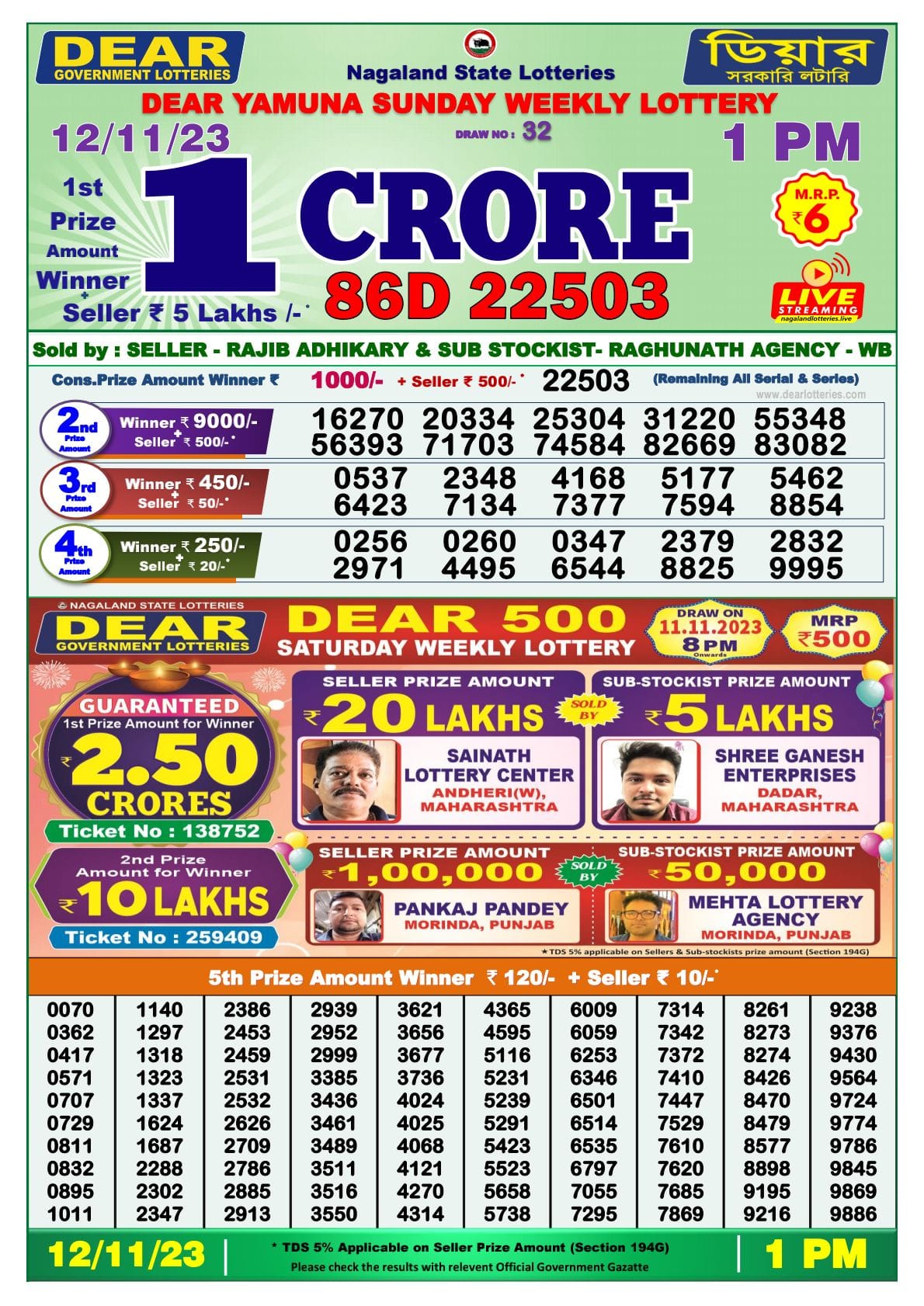 Rajshree Lottery Live Draw - Goa | Rajshree Lottery Result Today - YouTube