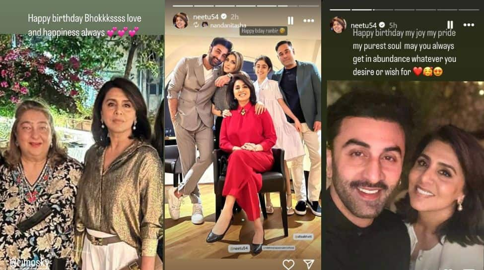 Mumbai: The Kapoor family, including Kareena Kapoor Khan, Karisma Kapoor, Neetu Kapoor, and Riddhima Kapoor Sahni, came together on Saturday to celebrate the 69th birthday of their beloved relative Rima Jain.  They showered her with love and warm wishes, 