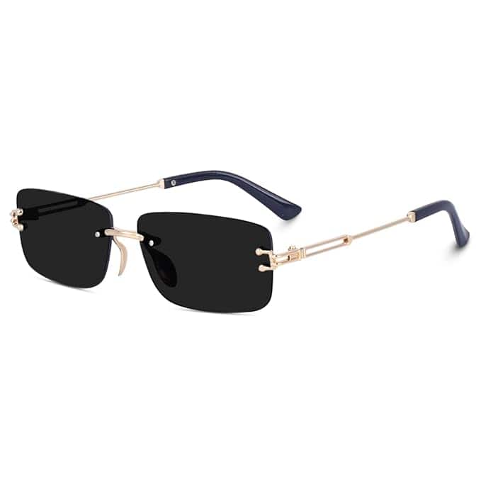 Dervin UV-Protected Retro Rimless Sunglasses Dervin UV-Protected Retro Rimless Sunglasses
