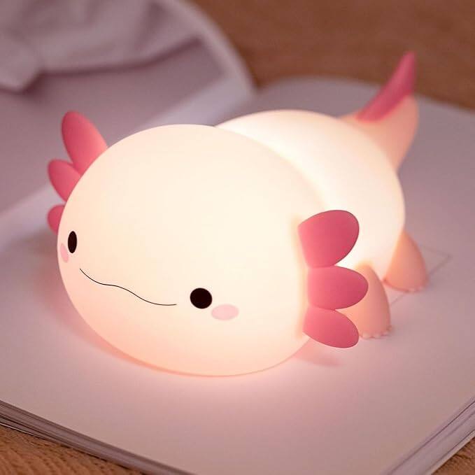 Desidiya Silicon Axolotl Fish Touch Night Lamp