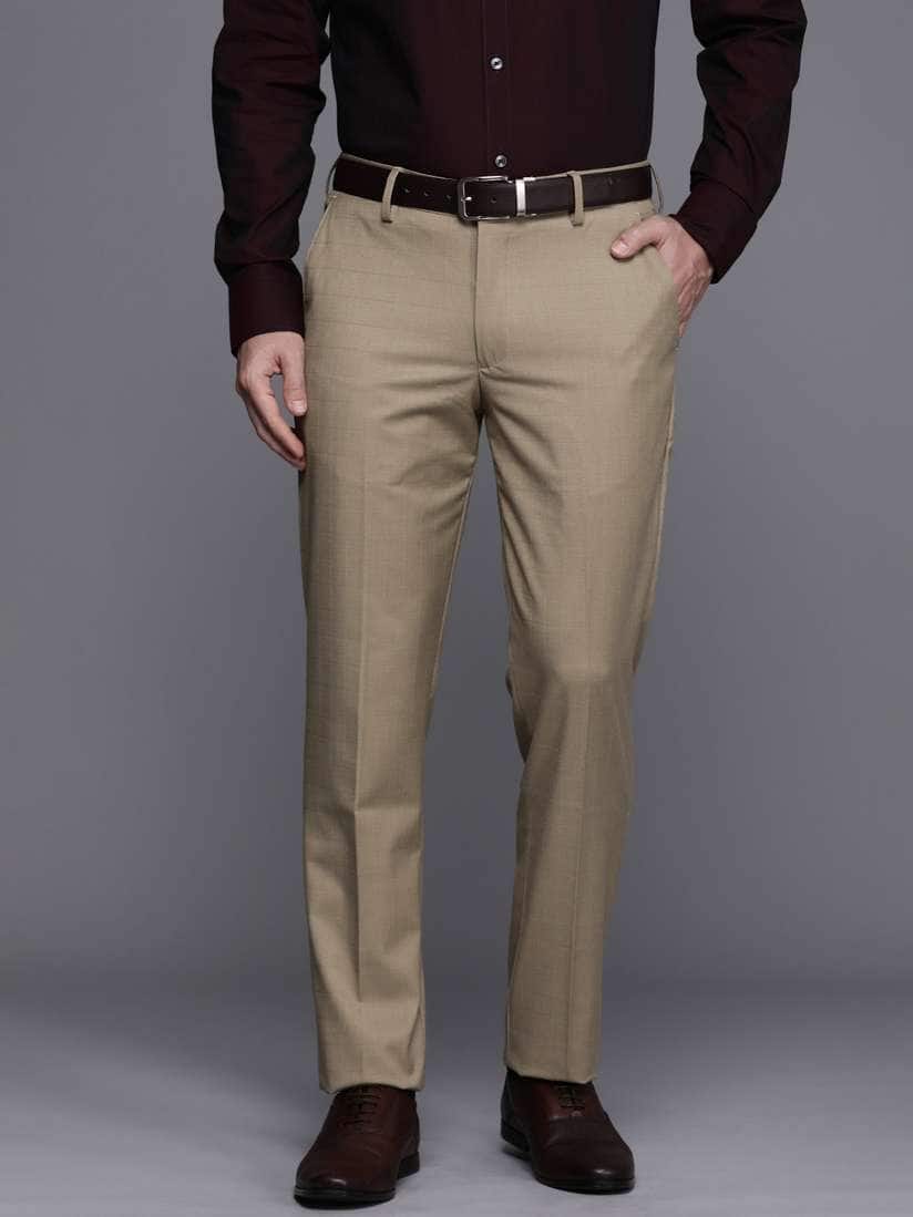 Louis Philippe Men Solid Trousers Louis Philippe Men Solid Trousers