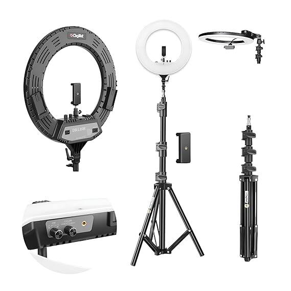 Digitek DRL-18H C 18-Inch LED Ring Light Digitek DRL-18H C 18-Inch LED Ring Light