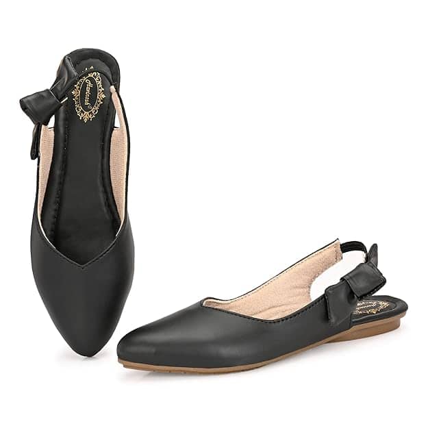  Doctor Walk Women's Pointed Toe Slingback Flats