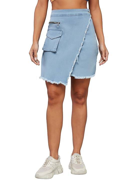 Midday Smart-Casual: Dolce Crudo Stretchable Denim Skirt Midday Smart-Casual: Dolce Crudo Stretchable Denim Skirt