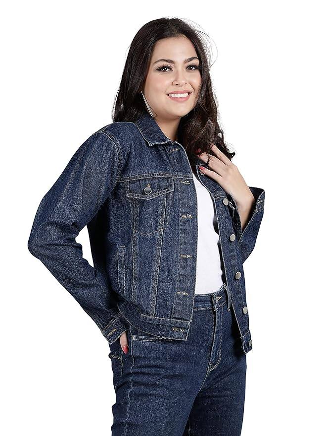 DRAPE AND DAZZLE Latest Stylish Denim Jacket