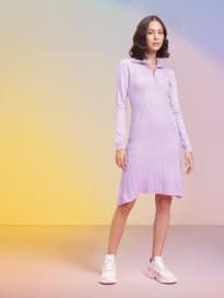 DressBerry Half Zipper A-Line Acrylic Winter Dress DressBerry Half Zipper A-Line Acrylic Winter Dress