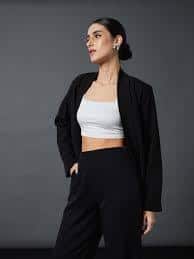 SASSAFRAS worklyf Comfort Fit Shawl Collar Front Open Blazer SASSAFRAS worklyf Comfort Fit Shawl Collar Front Open Blazer
