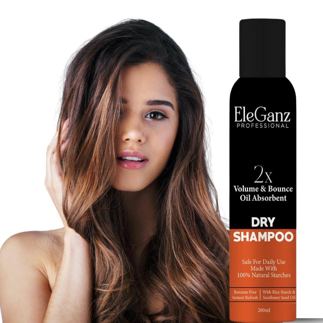 Eleganz Dry Shampoo, 100% Natural, Rice Starch, 200ml, Eleganz Dry Shampoo, 100% Natural, Rice Starch, 200ml,