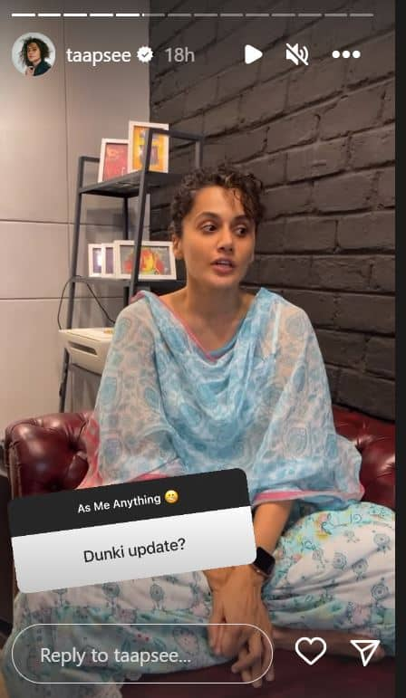 Taapsee Pannu Teases Fans With This Update On Shah Rukh Khans Dunki Check Movies News Zee News 9125