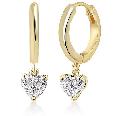 MINUTIAE Solitare Diamond Dangling Clip On Austrian Zirconium Earring For Women And Girls MINUTIAE Solitare Diamond Dangling Clip On Austrian Zirconium Earring For Women And Girls