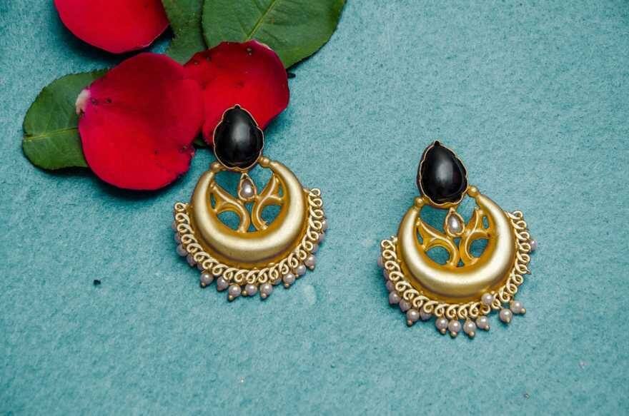 Priyaasi Gold Plated Teardrop Earrings Priyaasi Gold Plated Teardrop Earrings
