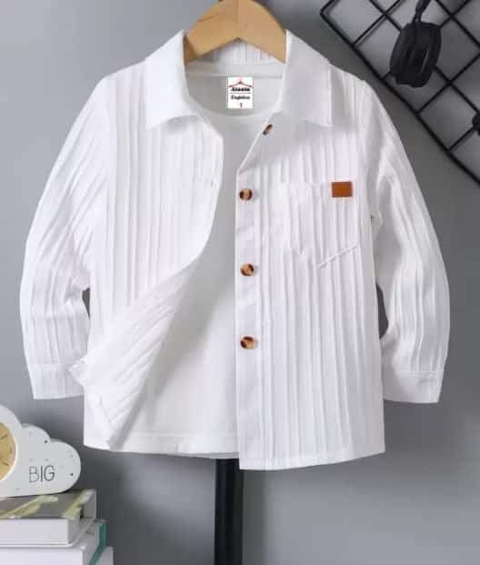 EMBLICA Boys Regular Fit Self-Design Casual Shirt