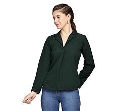 TrendRush Women V-Neck Shirt Style Top