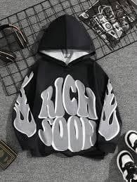 TABADTOD Boys Typography Printed Hooded Full Sleeves Pullover Sweatshirts TABADTOD Boys Typography Printed Hooded Full Sleeves Pullover Sweatshirts
