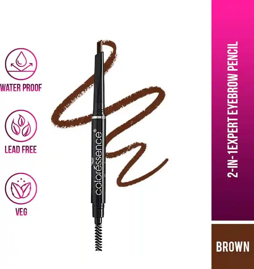COLORESSENCE Expert Eye Brow Pencil 2 in 1 (Brown)