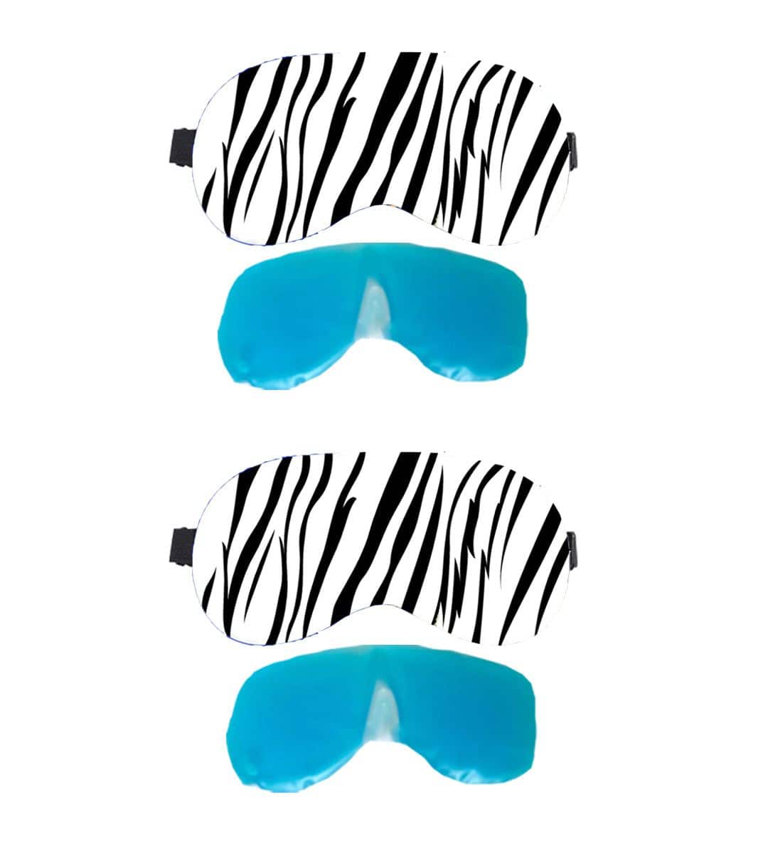 Lushomes Zebra Stripes Printed Super Soft Velvet Eye mask