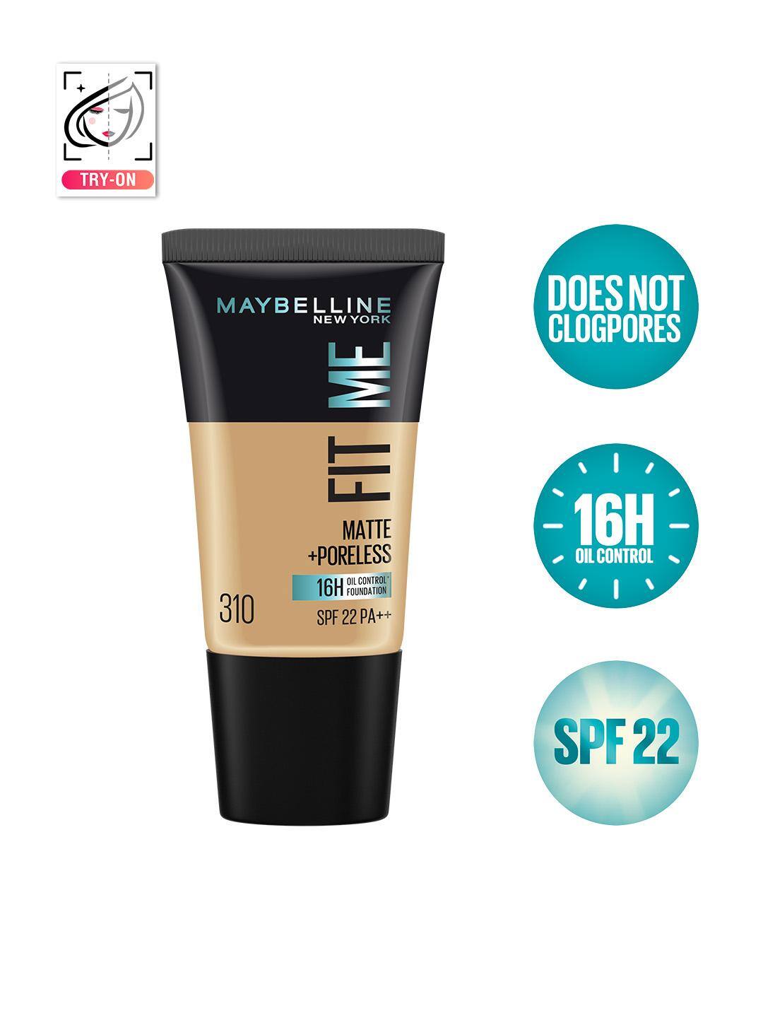  TRENDING Maybelline New York Fit Me Matte+Poreless Liquid Foundation 18 ml - Sun Beige 310