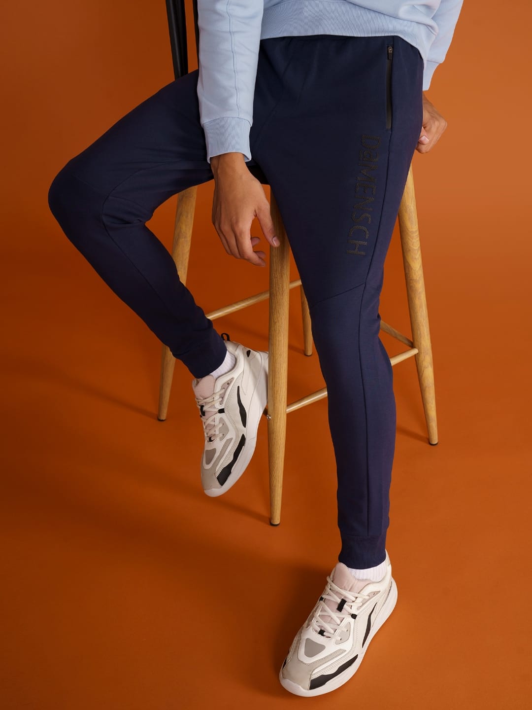  DAMENSCH Men Regular Fit Mid-Rise Track Pants