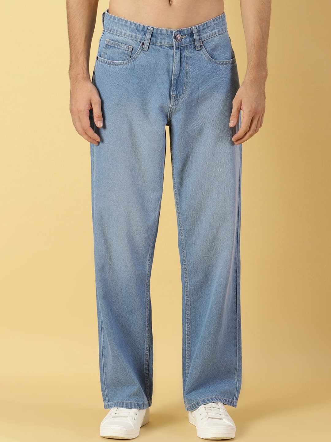 Thomas Scott Men Comfort Relaxed Fit Clean Look Light Fade Cotton Baggy Jeans Thomas Scott Men Comfort Relaxed Fit Clean Look Light Fade Cotton Baggy Jeans