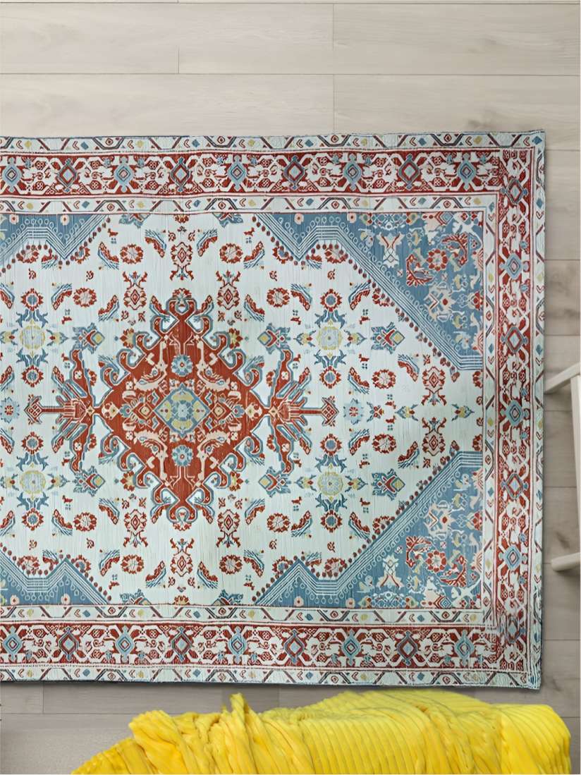 Urban Space: Blue & Red Ethnic Printed Vintage Urban Space: Blue & Red Ethnic Printed Vintage