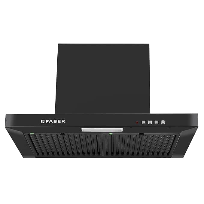 Faber 60 cm 1000 m³/hr T-Shape Kitchen Chimney (HOOD MARS PB BF BK 60, Black)