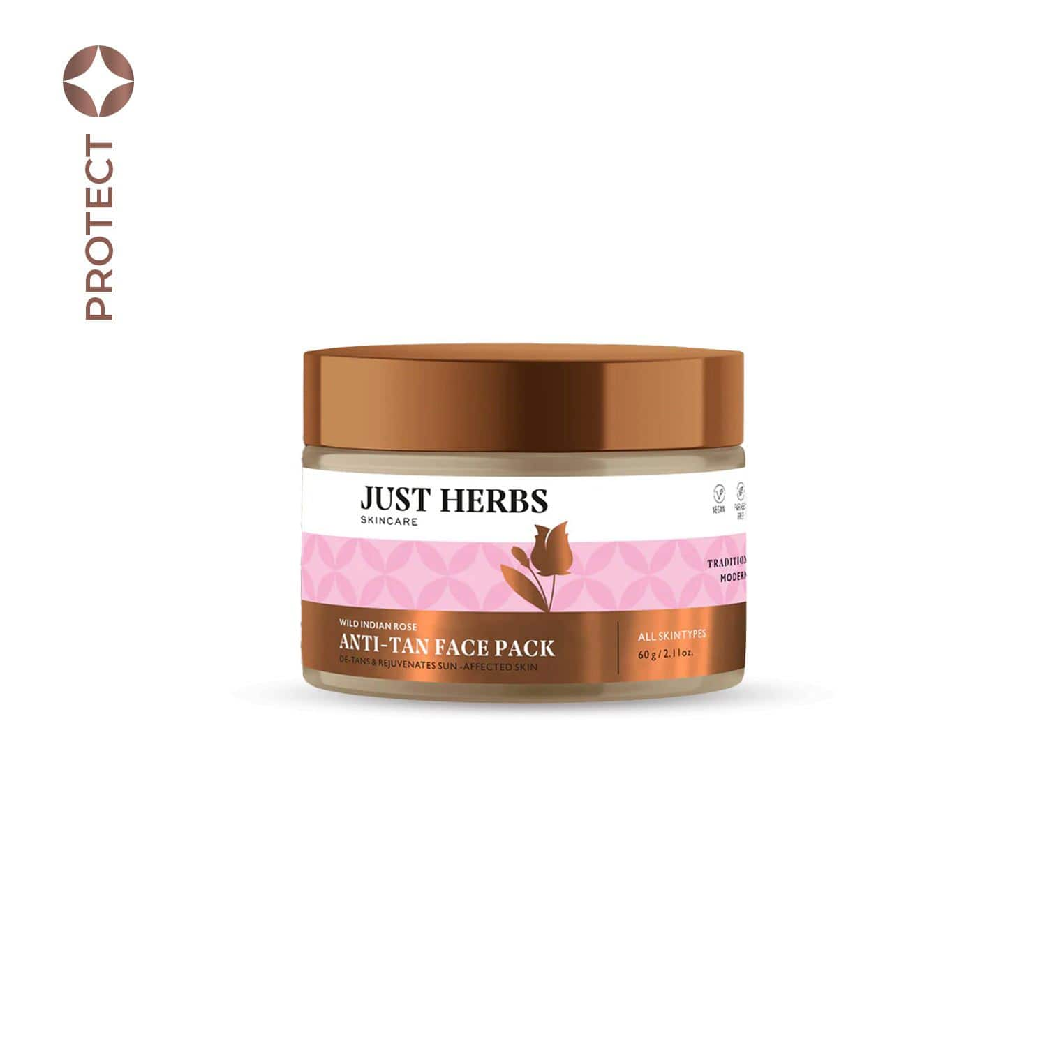  Just Herbs Anti-Tan Face Pack - Wild Indian Rose