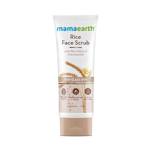 Mamaearth Rice Face Scrub for Glowing Skin