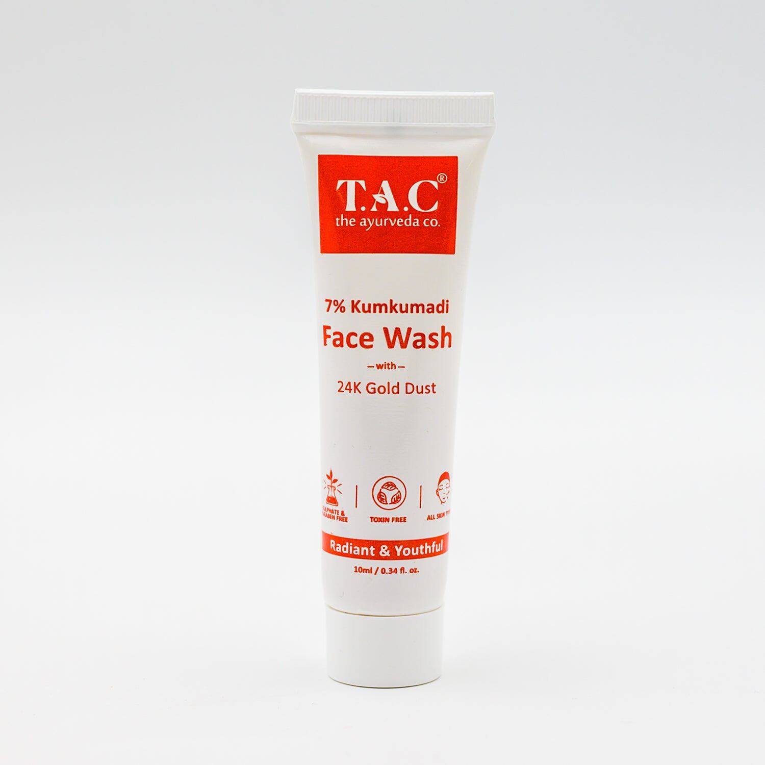T.A.C 7% Kumkumadi Face Wash with 24K Gold Dust T.A.C 7% Kumkumadi Face Wash with 24K Gold Dust