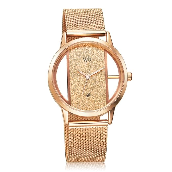 Fastrack Vyb Runway Quartz Analog Rose Gold Dial Watch Fastrack Vyb Runway Quartz Analog Rose Gold Dial Watch