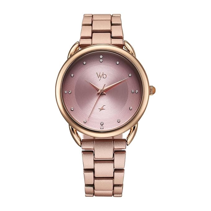 Fastrack Vyb Charmer Quartz Analog Pink Dial Watch for Women Fastrack Vyb Charmer Quartz Analog Pink Dial Watch for Women