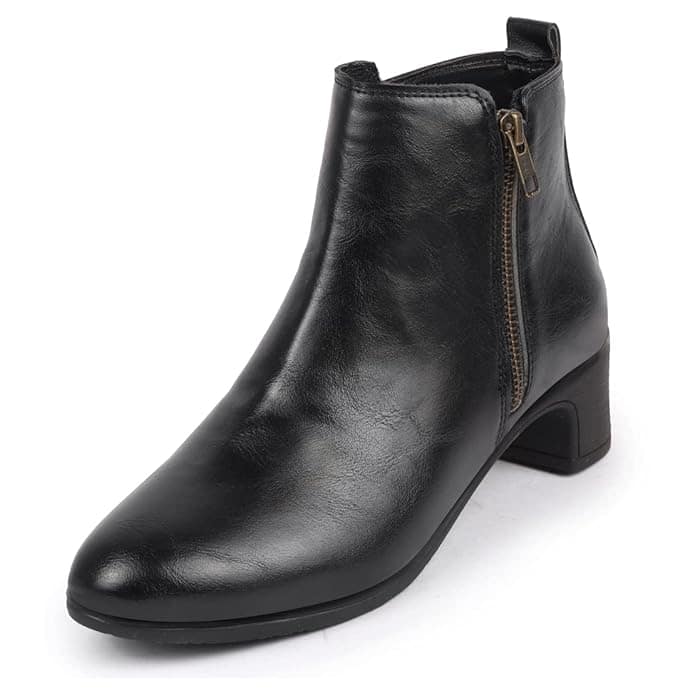 FAUSTO Women's Flared Heel Boots FAUSTO Women's Flared Heel Boots