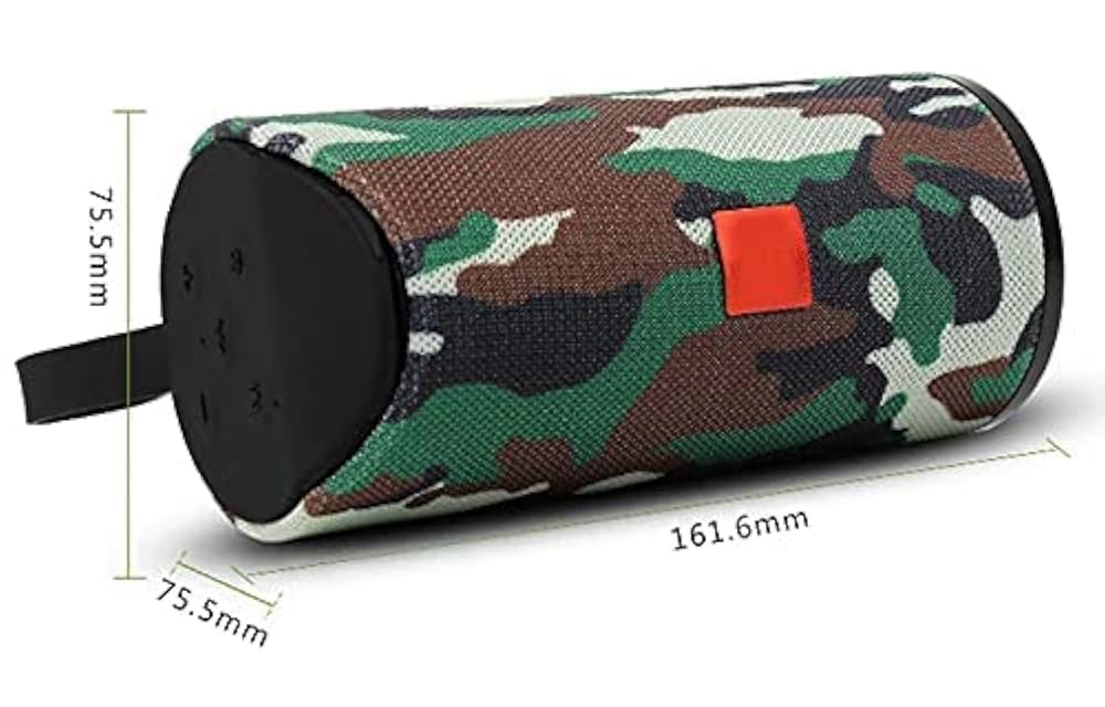 F FERONS Wireless Premium DJ Bass Bluetooth Speaker (9W, Army Green)