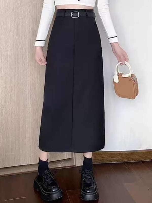 StyleCast x Revolte Women Midi Straight Skirt